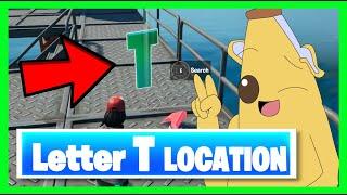 WHERE to find the HIDDEN letter T in Fortnite Season 11 Chapter 2??