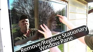 How To RemoveReplace A Fixed Top Window Pane Jeld-Wen Single Hung Window