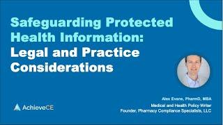 Safeguarding Protected Health Information – Live Webinar on 060324