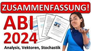  KOMPLETTE ZUSAMMENFASSUNG MATHE ABI 2024  Analysis Stochastik Vektoren