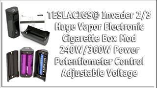 TESLACIGS® Invader 23 Huge Vapor Electronic Cigarette Box Mod