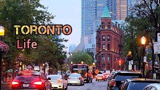 Toronto life Downtown Toronto Ontario Canada 4K