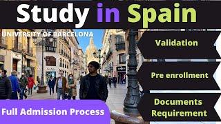 STUDY in SPAIN 2021  Full Admission Process  English Taught Programes I Intakes  PART 2