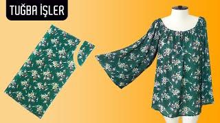 Very Trendy Blouse Cutting and Sewing 100% Profitable Project  Tuğba İşler