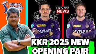 IPL 2025 KKR announced New Opening Pair  Mega Auction 2025