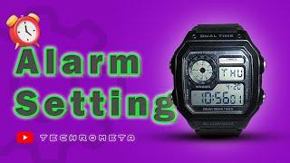 Alarm Setting  Digital Watch  Skmai 1299 settings #alarmsetting #skmai #settings