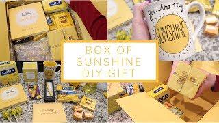 Box of Sunshine DIY Gift  Care Package Idea