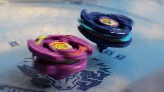 Dark Dragoon vs Wyborg Crazy Plastic Generation Beyblade Battle