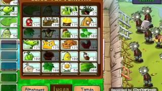 Plants vs Zombies. Supervivencia infinita. Parte 1