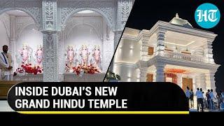 A dream come true Take a tour of Dubais grand Hindu temple now open for devotees  Watch