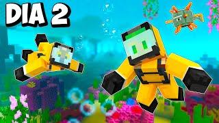 Minecraft pero BAJO el AGUA  Willy y Fargan DIA 2