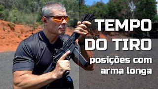 Qual o menor tempo de tiro entre as 6 posições com armas longas?