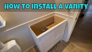 How to install a bathroom Vanity