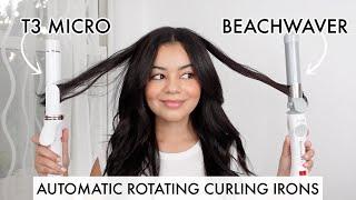 NEW T3 Micro CurlWrap VS BeachWaver - Which Automatic Rotating Curling Iron Is BETTER? 