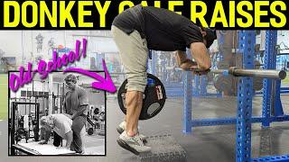 Finally Grow Your Calves with this Old School Exercise  Donkey Calf Raises Exercise Tutorial