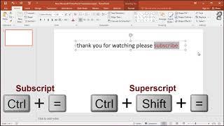 How to Superscript Subscript in PowerPoint Keyboard Shortcuts