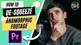 How to de squeeze anamorphic lens footage in Premiere Pro #shorts