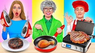 Tantangan Masakanku vs Nenek  Tantangan Gila oleh Multi DO Challenge