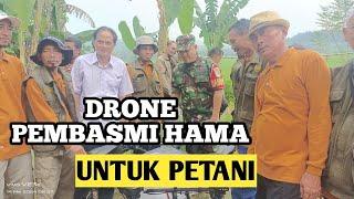 MENCOBA DRONE UNTUK MEMBASMI HAMA DI SAWAH