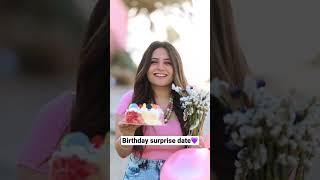 Birthday surprise date #shorts #jahaann #couple