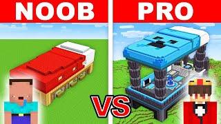 NOOB vs PRO GEHEIMES BETT HAUS Bau Challenge in Minecraft