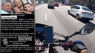 MOTOBOY BRASILEIRO SOFRE 4CIDENTE EM PORTUGAL