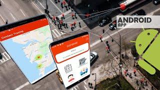 Contact Tracing App With COVID Hotspot Mapping  Android App Project