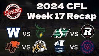 2024 @cfl Week 17 Recap Bo Levi Mitchell and Zach Collaros shine kickers are on fire