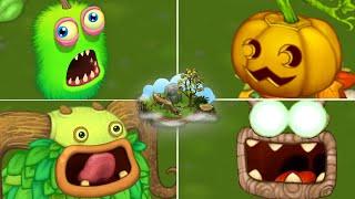 Plant Island - All Monsters Sounds & Animations  My Singing Monsters