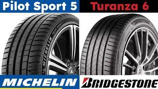 Michelin Pilot Sport 5 vs Bridgestone Turanza 6