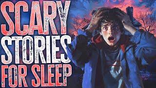 5+ Hours of Scary Stories for Sleep  with Ambient Rain Sounds  Black Screen Compilation