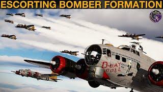 Big Atmospheric WWII Milsim Bomber Escort Mission Over France  DCS