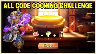 All Code cooking challenge Castle clash