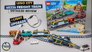 LEGO City 60336 Freight Train detailed review & light upgrade