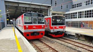 4K The Fascinating KRL Commuter Line Trains of Pondok Cina Station