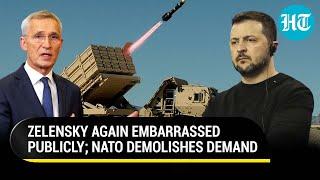 West Embarrasses Zelensky Again Ukraines Biggest Weapons Demand Rejected By NATO Chief  Russia