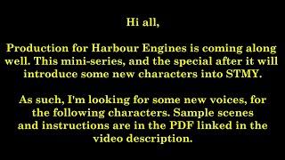 Sodor the Modern Years Harbour Engines Casting Call