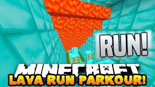 Minecraft SUPER LAVA RUN PARKOUR FROM LAVA wPrestonPlayz Lachlan & MrWoofless