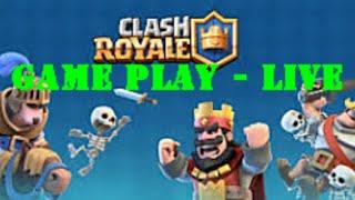 Clash Royale -Game play - LIVE ** clan war boat battle & double Evo trying a new funny deck Part#1