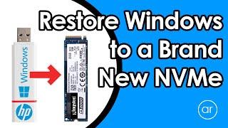 Upgrade to an M.2 NVMe SSD and Restore Windows 10 without Cloning
