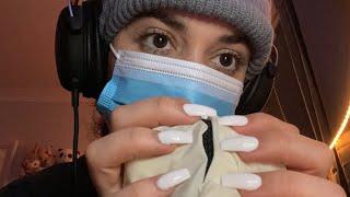 ASMR GLOVES SCRATCHING & MIC SCRATCHING with Long nails