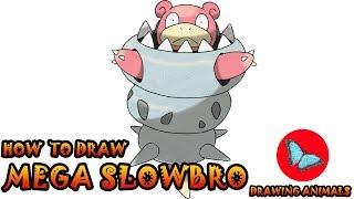 How To Draw Mega Slowbro Pokemon  Drawing Animals