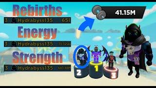 Over 650 REBIRTHS  35QA ENERGY & 680 MILLION STRENGTH ON THE LEADERBOARDS- Strongman Simulator