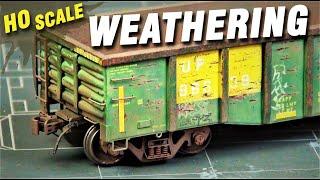 Realistic HO Scale Gondola Weathering  Model Railroading Tutorial