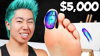 Best Toe Painting Wins $5000 Challenge