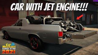 Car Mechanic Simulator 2021  CAR WITH JET ENGINE  Drag Racing DLC