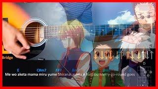 Hunter x Hunter OP - Ohayou  Acoustic Guitar Lesson Tutorial + TAB + CHORDS Cover