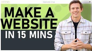 How To Build A Website in 15 Minutes Squarespace Tutorial 2024