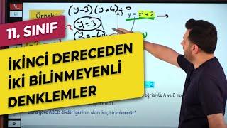 2. DERECEDEN İKİ BİLİNMEYENLİ DENKLEMLER 11. Sınıf + AYT