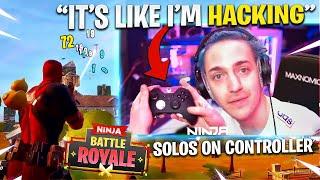 NINJA TRIES FORTNITE WITH A CONTROLLER